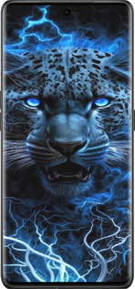 Силиконовый чехол Ледяной леопард для Oppo Find X6 Pro - 6460u-3041 изображение 