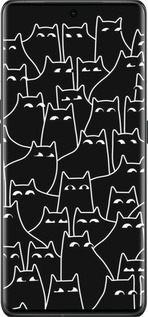 Силиконовый чехол С изображением кошек для Oppo Find X6 Pro - 6470u-3041 изображение 