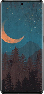 Силиконовый чехол Звездный лес для Oppo Find X6 Pro - 6480u-3041 изображение 
