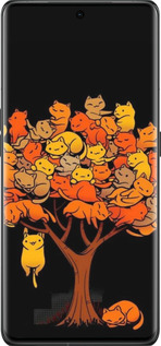 Силіконовий чехол Дерево та котики для Oppo Find X6 Pro - 6516u-3041 изображение 