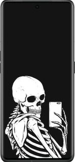 Силиконовый чехол Скелет делает Selfie для Oppo Find X6 Pro - 6535u-3041 изображение 