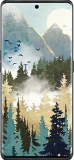 Силиконовый чехол С изображением лесного пейзажа для Oppo Find X6 Pro - 6548u-3041 изображение 