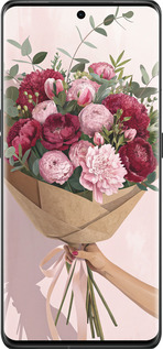 Силиконовый чехол Пионы 1 для Oppo Find X6 Pro - 6705u-3041 изображение 