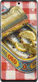 Силиконовый чехол Vintage Sardine Tin Phone для Oppo Find X6 Pro - 6772u-3041 изображение 