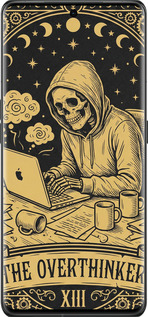 Силиконовый чехол The Overthinker для Oppo Find X6 Pro - 6774u-3041 изображение 