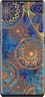 Силіконовий чехол Золотий візерунок для Oppo Find X6 Pro - 678u-3041 изображение 