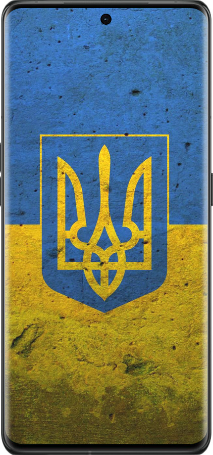 Силіконовий чехол Прапор і герб України 2 для Oppo Find X6 Pro - 378u-3041 изображение 