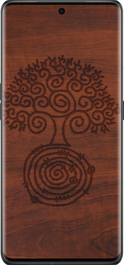 Силиконовый чехол Узор дерева для Oppo Find X6 Pro - 4119u-3041 изображение 