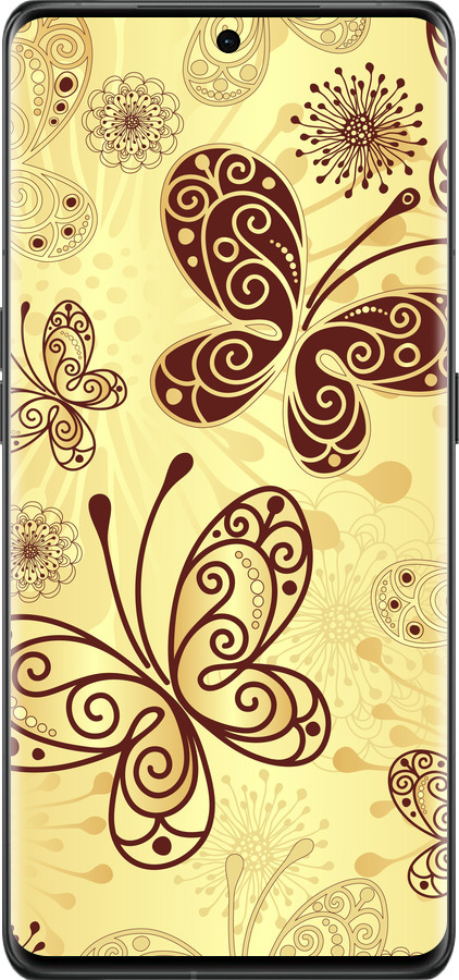 Силиконовый чехол Красивые бабочки для Oppo Find X6 Pro - 4170u-3041 изображение 