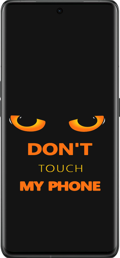 Силиконовый чехол Don't touch the phone для Oppo Find X6 Pro - 4261u-3041 изображение 