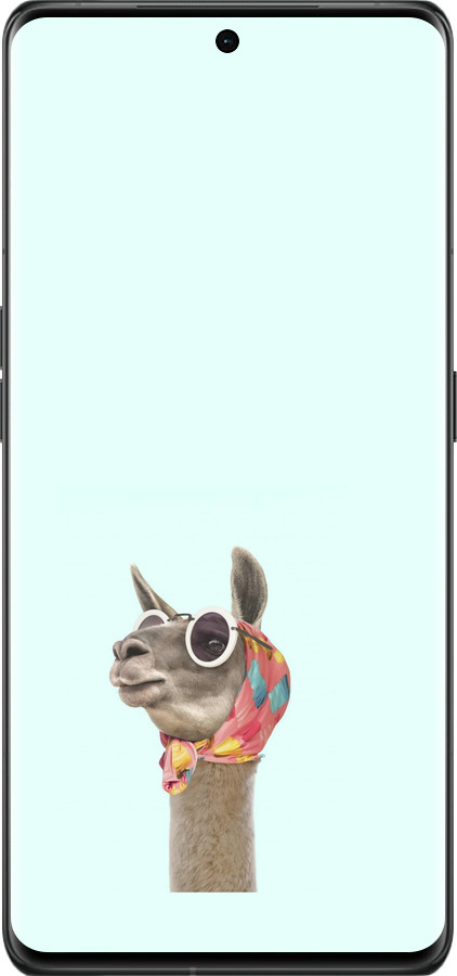 Силіконовий чехол Модна лама для Oppo Find X6 Pro - 4479u-3041 изображение 