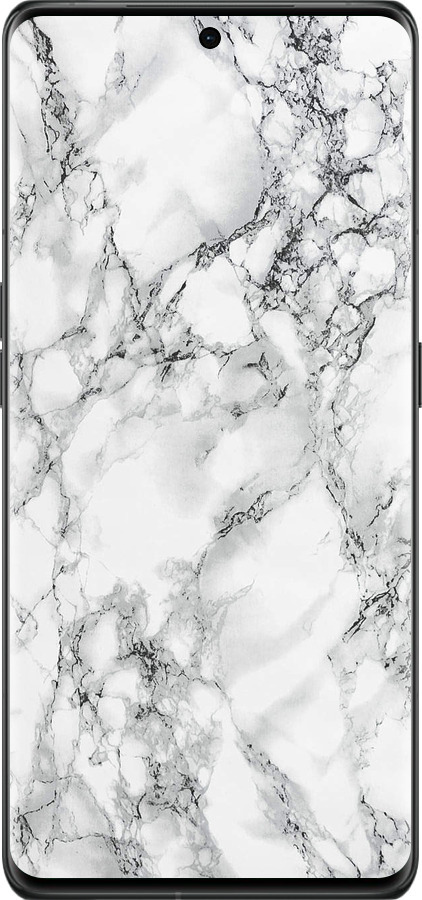 Силиконовый чехол Мрамор белый для Oppo Find X6 Pro - 4480u-3041 изображение 