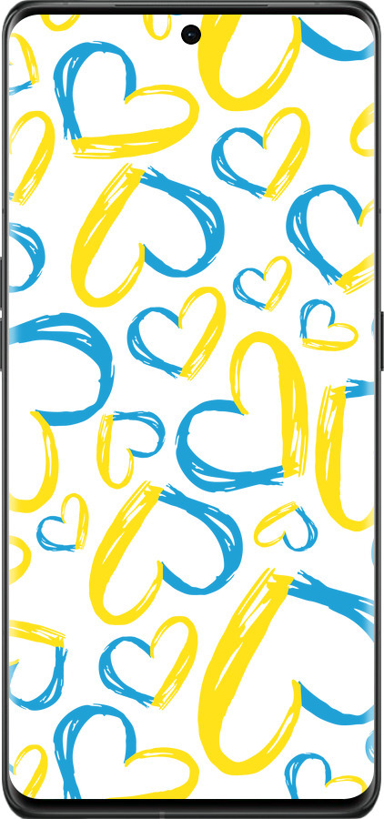 Силиконовый чехол Сердца UA для Oppo Find X6 Pro - 5292u-3041 изображение 