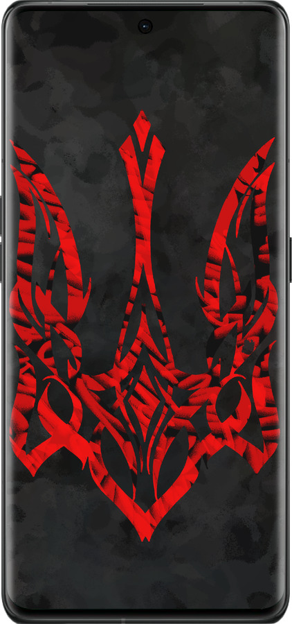 Силиконовый чехол Герб Украины v4 для Oppo Find X6 Pro - 5319u-3041 изображение 