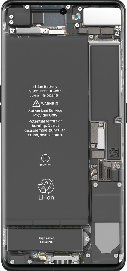 Силиконовый чехол Детали смартфона для Oppo Find X6 Pro - 5487u-3041 изображение 