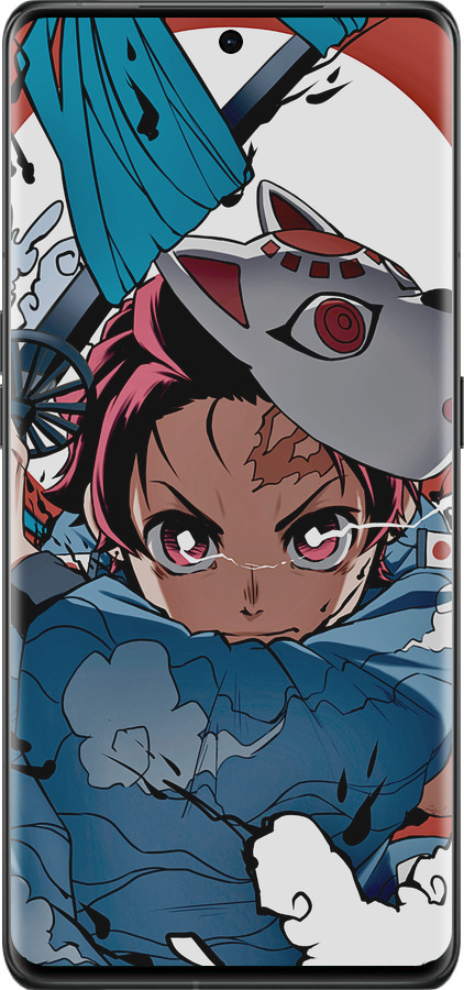 Силиконовый чехол Танджиро Камадо для Oppo Find X6 Pro - 5574u-3041 изображение 