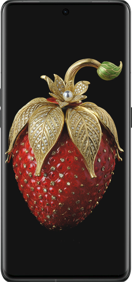 Силиконовый чехол Клубника v3 для Oppo Find X6 Pro - 5638u-3041 изображение 