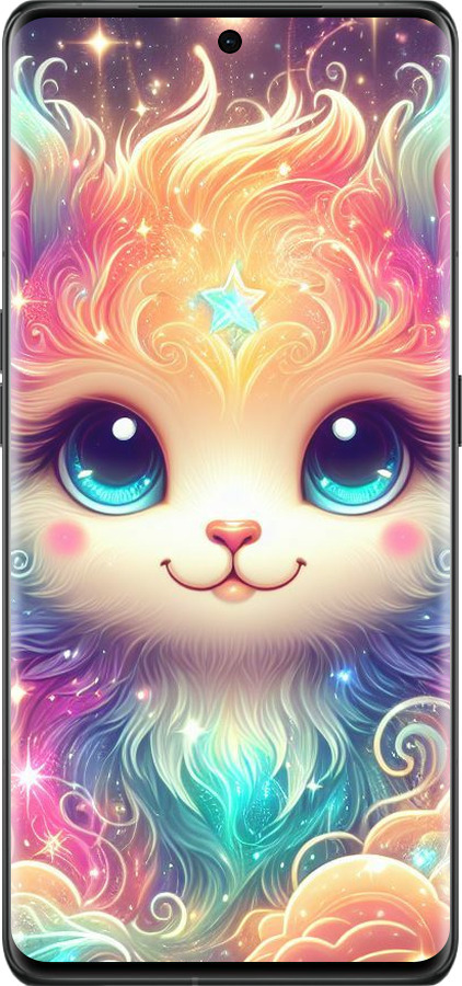 Силіконовий чехол Казкове кошеня для Oppo Find X6 Pro - 5813u-3041 изображение 
