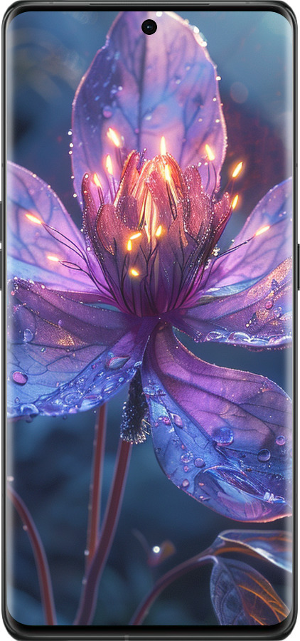 Силіконовий чехол Магічна квітка для Oppo Find X6 Pro - 6038u-3041 изображение 