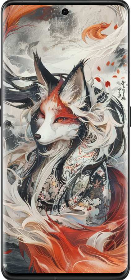 Силиконовый чехол Дух кицунэ' для Oppo Find X6 Pro - 6107u-3041 изображение 