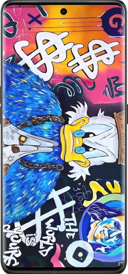 Силиконовый чехол Скрудж 2 для Oppo Find X6 Pro - 6285u-3041 изображение 