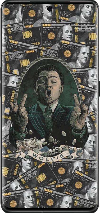 Силиконовый чехол Волк с валл стрит для Oppo Find X6 Pro - 6287u-3041 изображение 