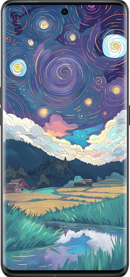 Силиконовый чехол Креативный арт для Oppo Find X6 Pro - 6322u-3041 изображение 