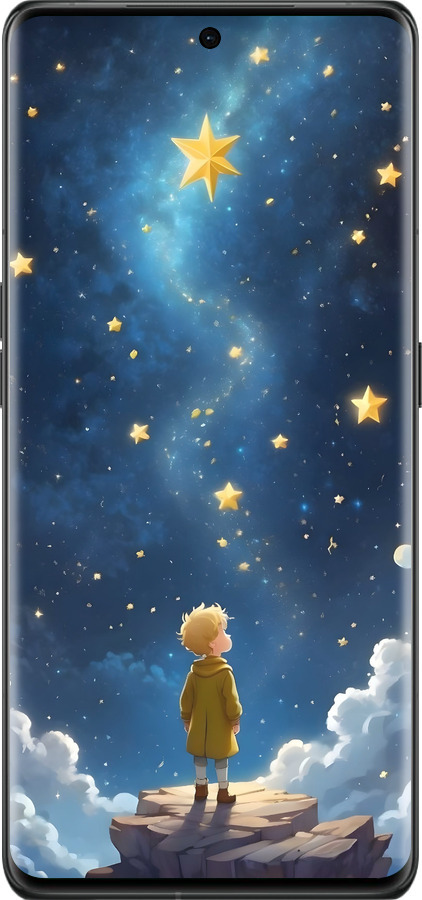 Силиконовый чехол Маленький принц для Oppo Find X6 Pro - 6326u-3041 изображение 