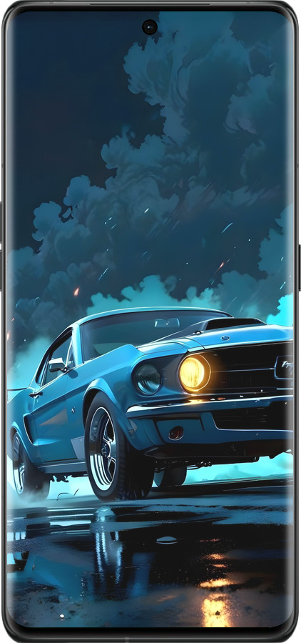 Силиконовый чехол Форд мустанг для Oppo Find X6 Pro - 6374u-3041 изображение 