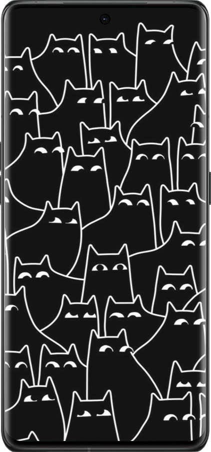 Силиконовый чехол С изображением кошек для Oppo Find X6 Pro - 6470u-3041 изображение 