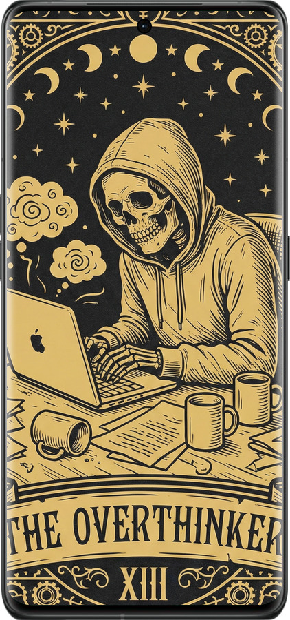 Силиконовый чехол The Overthinker для Oppo Find X6 Pro - 6774u-3041 изображение 