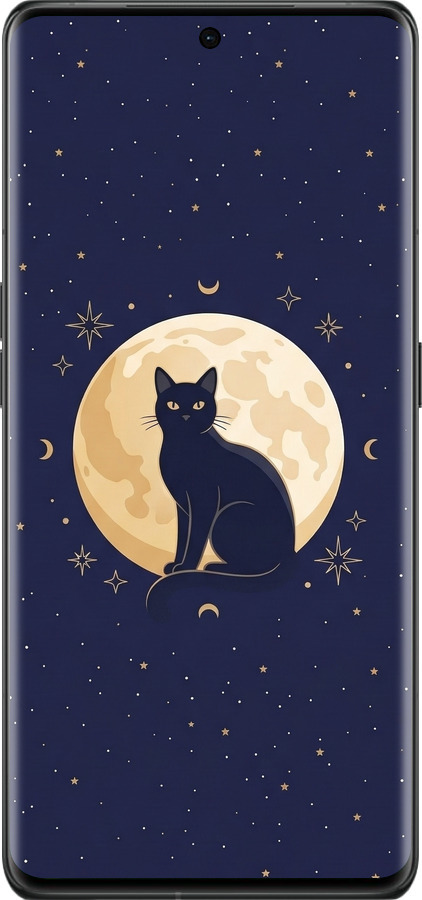 Силиконовый чехол Cute Cat Celestial/Witchy для Oppo Find X6 Pro - 6787u-3041 изображение 
