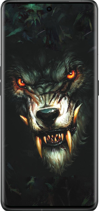 Силиконовый чехол Дьявольский волк для Oppo Find X6 Pro - 833u-3041 изображение 