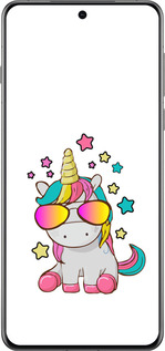 Силиконовый чехол Единорог в очках для Oppo Find X8 Pro - 4879u-3872 изображение 