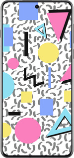 Силіконовий чехол Color shapes для Oppo Find X8 Pro - 4893u-3872 изображение 