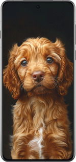 Силіконовий чехол Cocker spaniel на чорному фоні для Oppo Find X8 Pro - 6137u-3872 изображение 