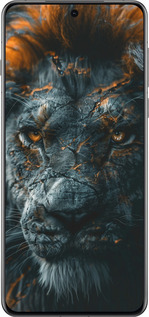 Силиконовый чехол Пламенный лев для Oppo Find X8 Pro - 6153u-3872 изображение 