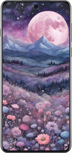 Силиконовый чехол Ночь луна арт для Oppo Find X8 Pro - 6319u-3872 изображение 