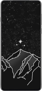 Силиконовый чехол Минималистический горный пейзаж для Oppo Find X8 Pro - 6438u-3872 изображение 