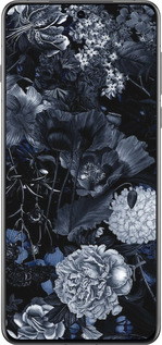 Силиконовый чехол Абстрактный цветочный рисунок в синих тонах для Oppo Find X8 Pro - 6539u-3872 изображение 