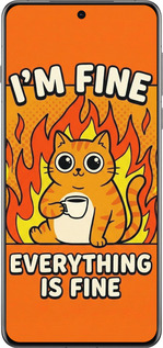 Силіконовий чехол Funny Cat для Oppo Find X8 Pro - 6786u-3872 изображение 