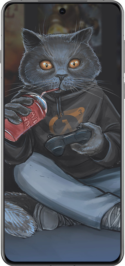 Силиконовый чехол gamer cat для Oppo Find X8 Pro - 4140u-3872 изображение 