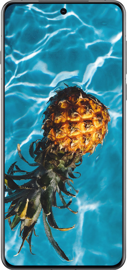 Силиконовый чехол Ананас на воде для Oppo Find X8 Pro - 4384u-3872 изображение 