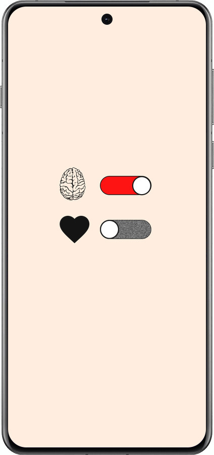 Силиконовый чехол Любовь и ум для Oppo Find X8 Pro - 4553u-3872 изображение 