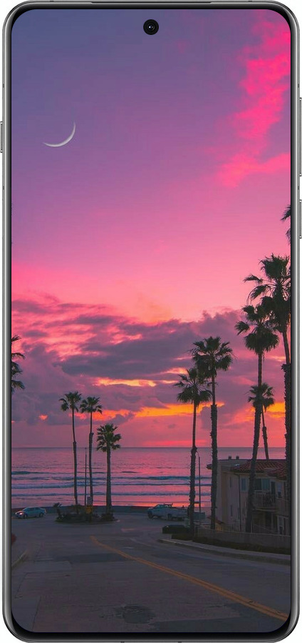 Силиконовый чехол Пальмы для Oppo Find X8 Pro - 5873u-3872 изображение 