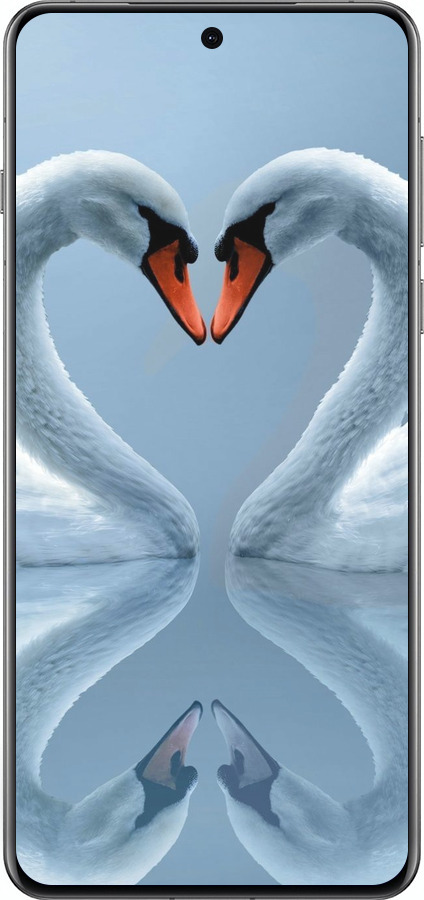 Силіконовий чехол Лебеді для Oppo Find X8 Pro - 6007u-3872 изображение 