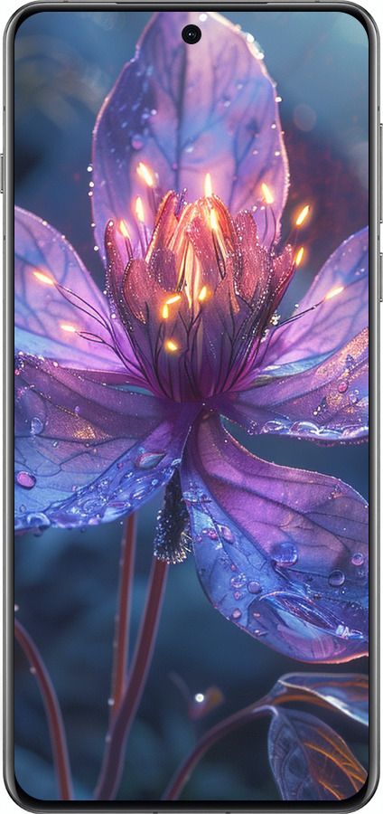 Силиконовый чехол Магический цветок для Oppo Find X8 Pro - 6038u-3872 изображение 