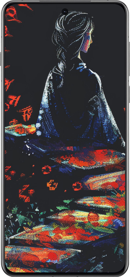 Силіконовий чехол Мрійлива дівчина для Oppo Find X8 Pro - 6042u-3872 изображение 