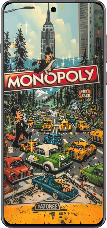 Силиконовый чехол Городской драйв Monopoly для Oppo Find X8 Pro - 6088u-3872 изображение 