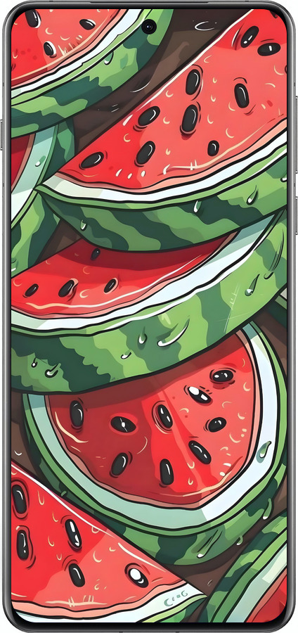 Силиконовый чехол Арбуз для Oppo Find X8 Pro - 6315u-3872 изображение 